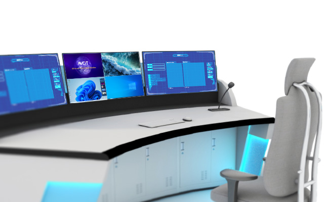 Unique Fiber KVM Matrix with Built-in Video Wall Control Features